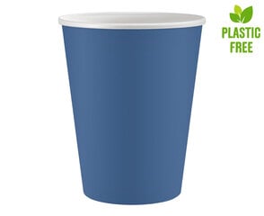 Одноразовые бумажные стаканчики , 250 мл, 6 шт, dark blue PW-KPJG цена и информация | Праздничная одноразовая посуда | kaup24.ee