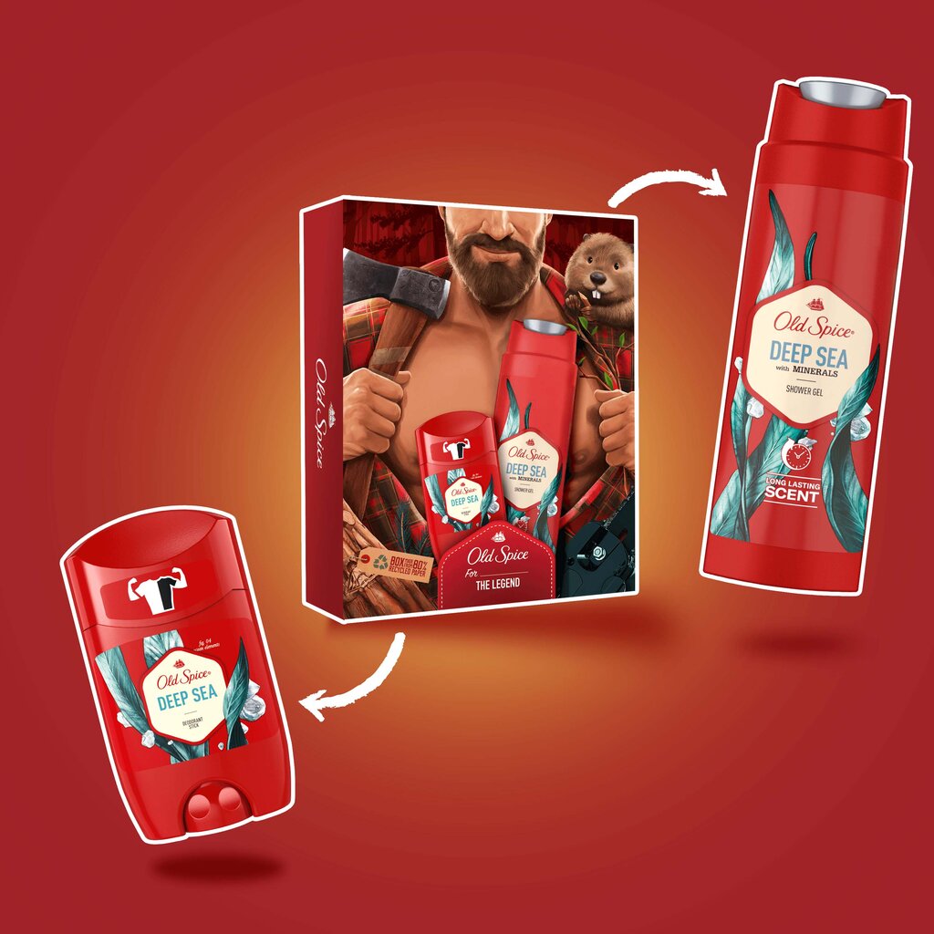 Meeste kinkekomplekt Old Spice Deep Sea цена и информация | Deodorandid | kaup24.ee