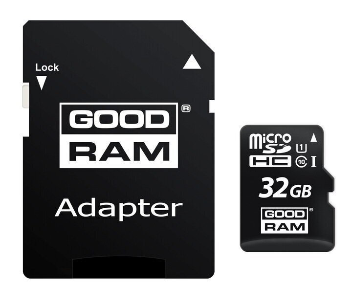 Mälukaart Goodram Micro SD 32GB Class 10 UHS hind ja info | Fotoaparaatide mälukaardid | kaup24.ee