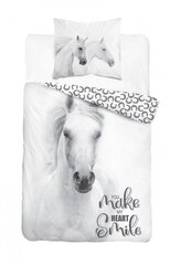 Комплект постельного белья из хлопка с лошадью POT-115, 160x200 см, 2 ч. цена и информация | Постельное белье | kaup24.ee