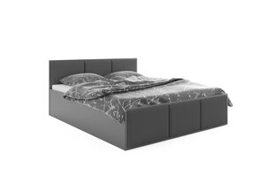 Кровать из эко кожаной BMS637 Серый цена и информация | Кровати | kaup24.ee