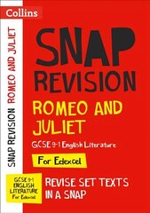 Romeo and Juliet: Edexcel GCSE 9-1 English Literature Text Guide: Ideal for Home Learning, 2022 and 2023 Exams цена и информация | Книги для подростков и молодежи | kaup24.ee