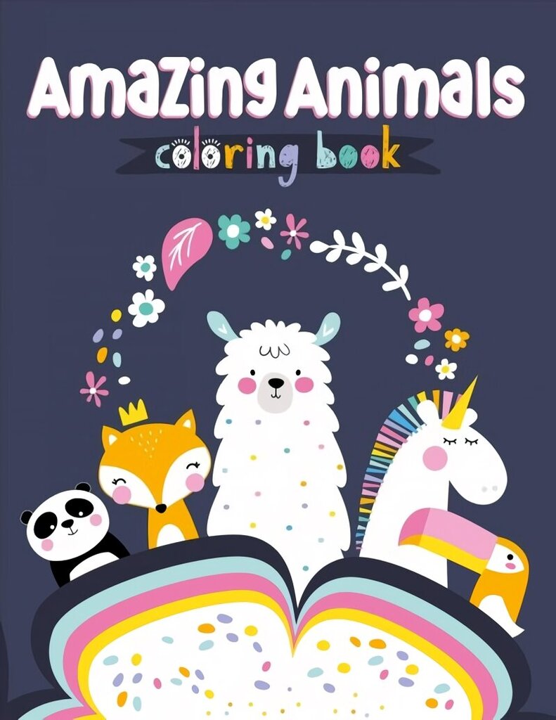 Amazing Animals Coloring Book hind ja info | Väikelaste raamatud | kaup24.ee