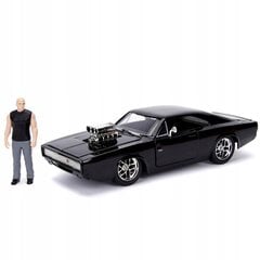 Metallauto Jada Fast and Furious Dodge Charger Street ja Dominic Toretto figuur 1:24 цена и информация | Игрушки для мальчиков | kaup24.ee