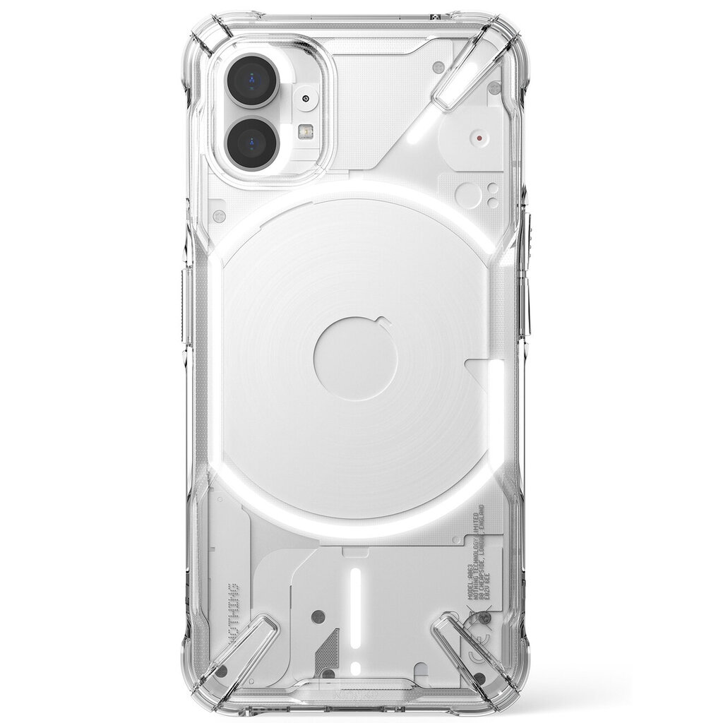 Ringke Fusion X case armored cover with Nothing Phone 1 frame transparent (FX667E52) цена и информация | Telefoni kaaned, ümbrised | kaup24.ee