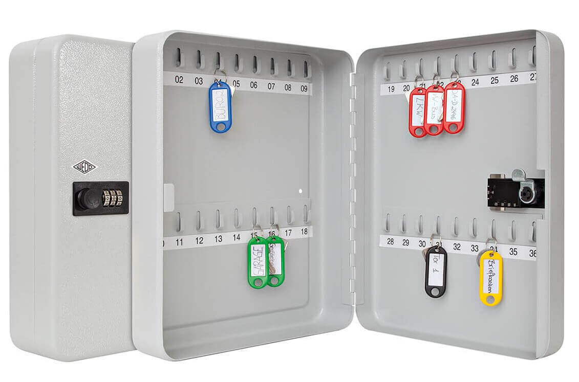 Kapp võtmete hoiustamiseks Wedo koodlukuga (36 võtit), 24,3 x 9,4 x 30 cm hind ja info | Seifid | kaup24.ee
