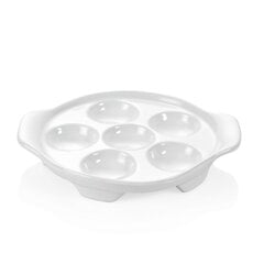 Фарфоровая тарелка на 6 улиток, Ø15 см цена и информация | Посуда, тарелки, обеденные сервизы | kaup24.ee