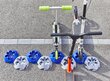 Plastikust rollerihoidja Mottez, Ø25-38 mm, halli värvi hind ja info | Muud jalgratta tarvikud | kaup24.ee