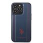 U.S. Polo PU Leather Stitched Lines Case for iPhone 14 Pro Navy цена и информация | Telefoni kaaned, ümbrised | kaup24.ee