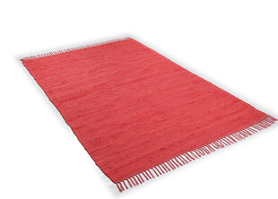 Puuvillavaip Happy Cotton, punane - erinevad suurused, Puuvillavaip Happy Cotton, punane, 160 x 230 cm hind ja info | Vaibad | kaup24.ee