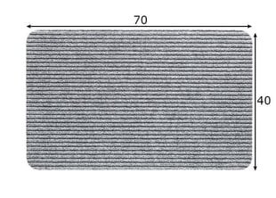 Uksematt Renox, helehall - erinevad suurused, Uksematt Renox, helehall, 50 x 80 cm цена и информация | Придверные коврики | kaup24.ee