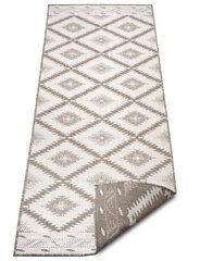 Northrugs kahepoolne vaip In- & Outdoor Malibu, beež, 80x350 cm цена и информация | Ковры | kaup24.ee