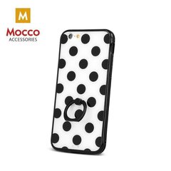 Kaitseümbris Mocco Ring Dots Silicone sobib Samsung G920 Galaxy S6, must-valge цена и информация | Чехлы для телефонов | kaup24.ee