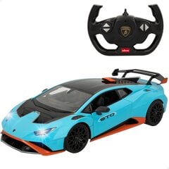 Raadio teel juhitav auto Rastar Lamborghini Huracan STO 1:14, 2,4 GHz, 6+ hind ja info | Poiste mänguasjad | kaup24.ee