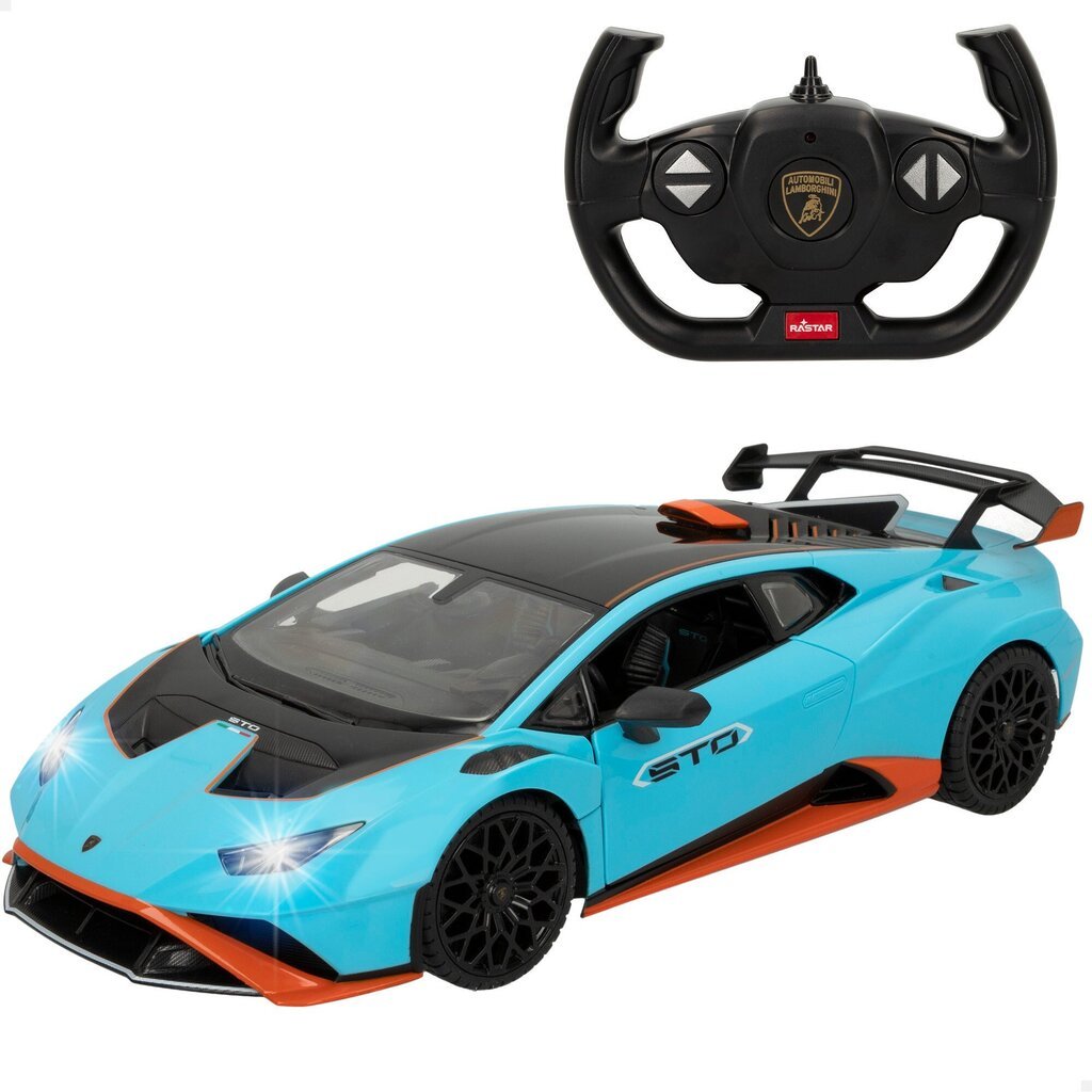 Raadio teel juhitav auto Rastar Lamborghini Huracan STO 1:14, 2,4 GHz, 6+ цена и информация | Poiste mänguasjad | kaup24.ee