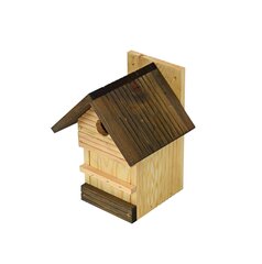 Деревянное гнездо для птиц "Удобство", 4IQ цена и информация | Скворечники, кормушки, клетки | kaup24.ee