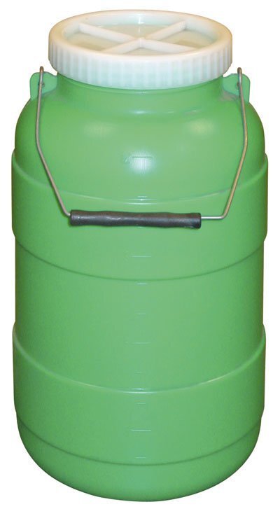 Plastikust kanister 12 l, roheline, keeratava korgiga LT hind ja info | Aiatööriistad | kaup24.ee