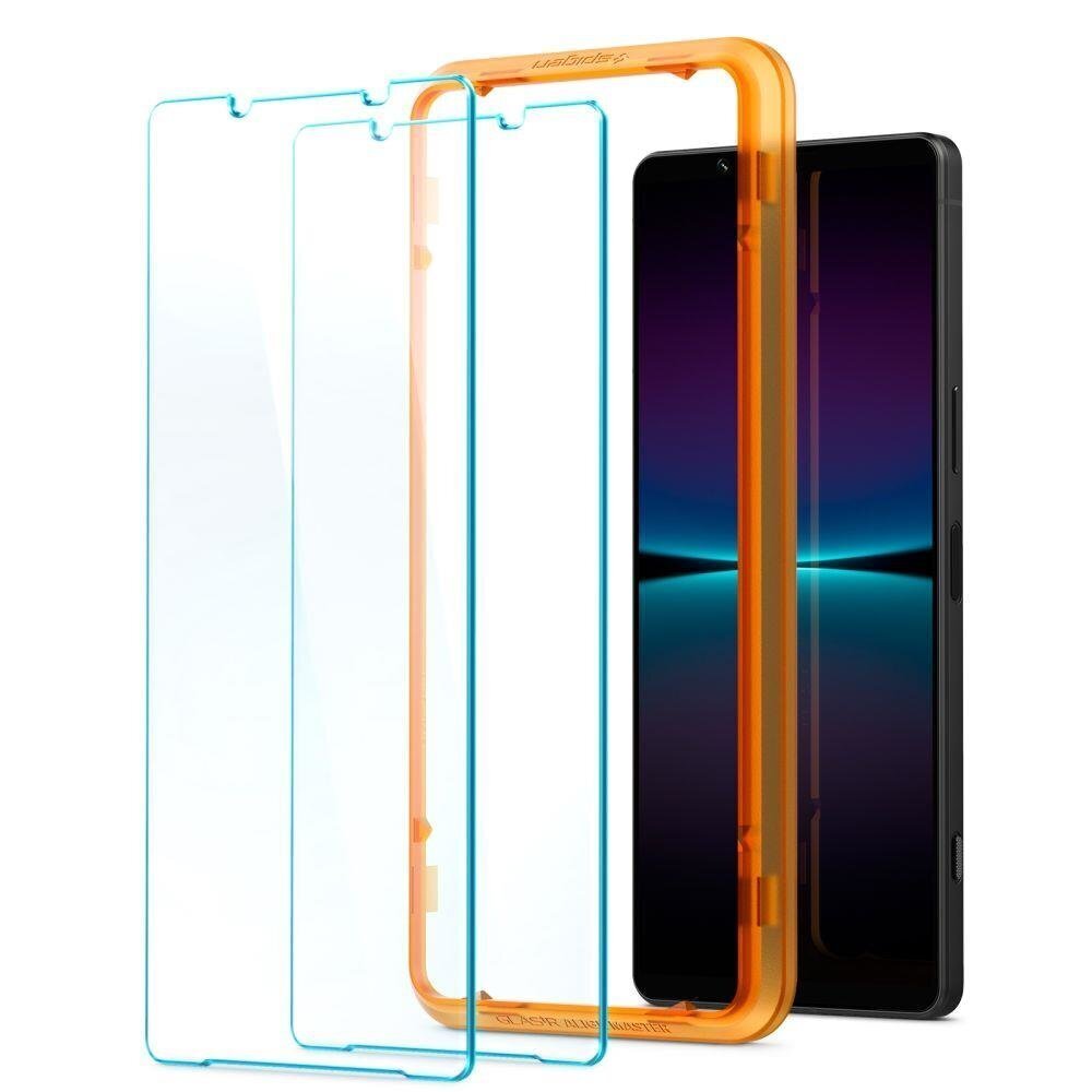 Spigen ALM Glas.tR õhuke Sony Xperia 1 IV hind ja info | Ekraani kaitsekiled | kaup24.ee