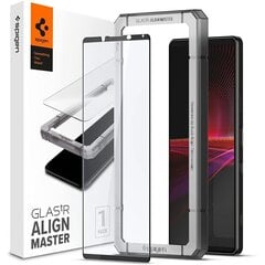 Spigen AlignMaster Sony Xperia 1 III Black цена и информация | Защитные пленки для телефонов | kaup24.ee