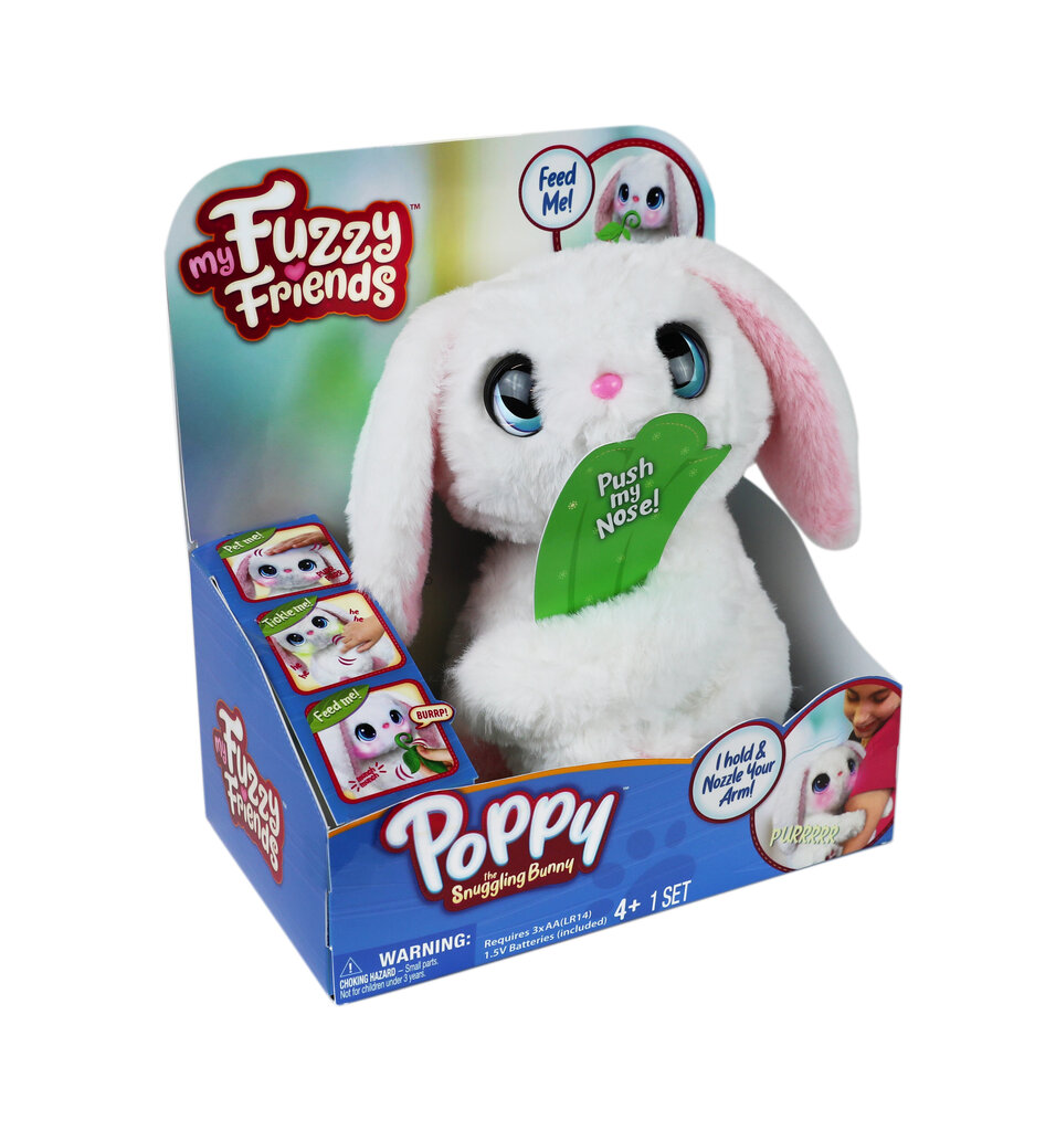 Interaktiivne plüüsist mänguasi My Fuzzy Friend Snuggling Bunny hind ja info | Pehmed mänguasjad | kaup24.ee
