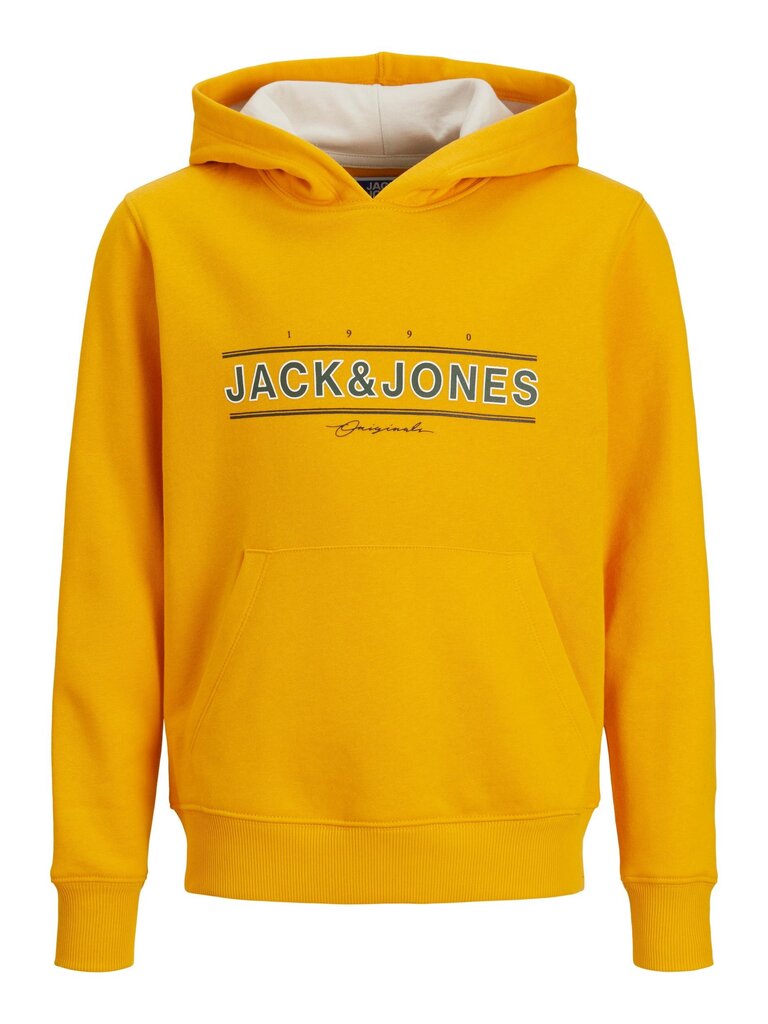 Jack & Jones laste dressipluus 12220968*01, kollane 5715324549955 цена и информация | Poiste kampsunid, vestid ja jakid | kaup24.ee