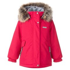 Lenne laste talveparka 250g Mila 22332*186, vaarikas 4741593133510 hind ja info | Tüdrukute joped ja mantlid | kaup24.ee