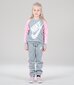 Nike laste dressikomplekt 36F563*042, helehall/roosa 677838748338 hind ja info | Tüdrukute kampsunid, vestid ja jakid | kaup24.ee