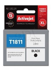 Activejet AE-1811N tint Epsoni printerile, Epson 18XL T1811 asendus; Ülim; 18 ml; must hind ja info | Tindiprinteri kassetid | kaup24.ee