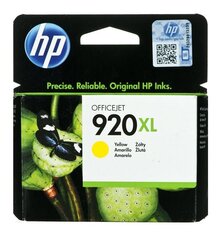 Tindikassett HP 920XL, kollane hind ja info | Tindiprinteri kassetid | kaup24.ee