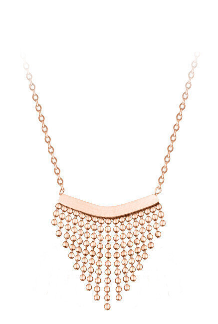 Troli Moodne terasest kaelakee Chains Rose Gold ornamentiga hind ja info | Kaelakeed | kaup24.ee