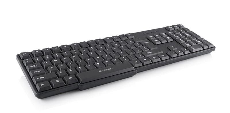 Klaviatuur Logic LK-12, EN, Must hind ja info | Klaviatuurid | kaup24.ee