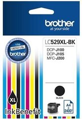 Brother - Tint LC529XLBK BLK 2400 DCP-J100 DCP-J105 цена и информация | Картриджи для струйных принтеров | kaup24.ee