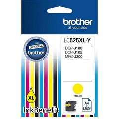 Brother - Tint LC525XLY YELL 1300 DCP-J100 DCP-J105 цена и информация | Картриджи для струйных принтеров | kaup24.ee