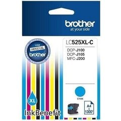 Brother - Tint LC525XLC CYAN 1300 DCPJ100 DCPJ105 цена и информация | Картриджи для струйных принтеров | kaup24.ee