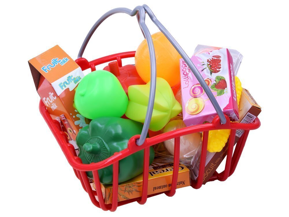 Mängupood kassaaparaadi, korvi ja tarvikutega Supermarket цена и информация | Tüdrukute mänguasjad | kaup24.ee