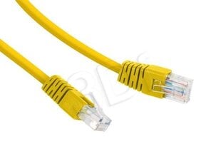 Gembird PP12-0.5M/Y Yellow Patch cord cat 5E molded strain relief 50u" plugs, 0.5 м цена и информация | Кабели и провода | kaup24.ee