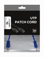 Gembird PP12-0.25M/B Blue patch cord cat. 5E molded strain цена и информация | Кабели и провода | kaup24.ee