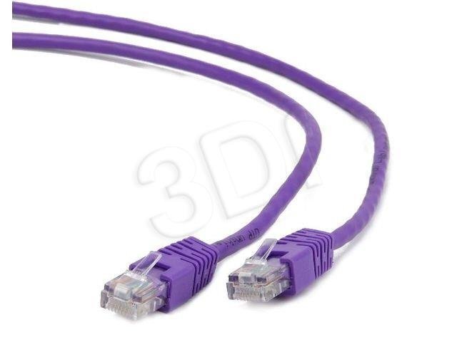 Gembird PP12-0.5M/V Purple patch cord cat. 5E molded strain цена и информация | Kaablid ja juhtmed | kaup24.ee