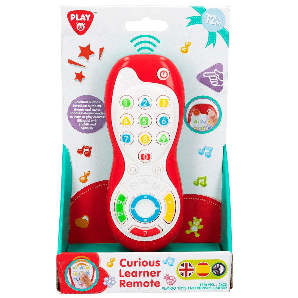 Heli ja valgusega mängukonsool PlayGo (ESP, ENG) 12m+ hind ja info | Arendavad mänguasjad | kaup24.ee