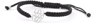 Beneto Стильный черный ремешок кабала-браслет Mandala AGB545 цена и информация | Женские браслеты | kaup24.ee