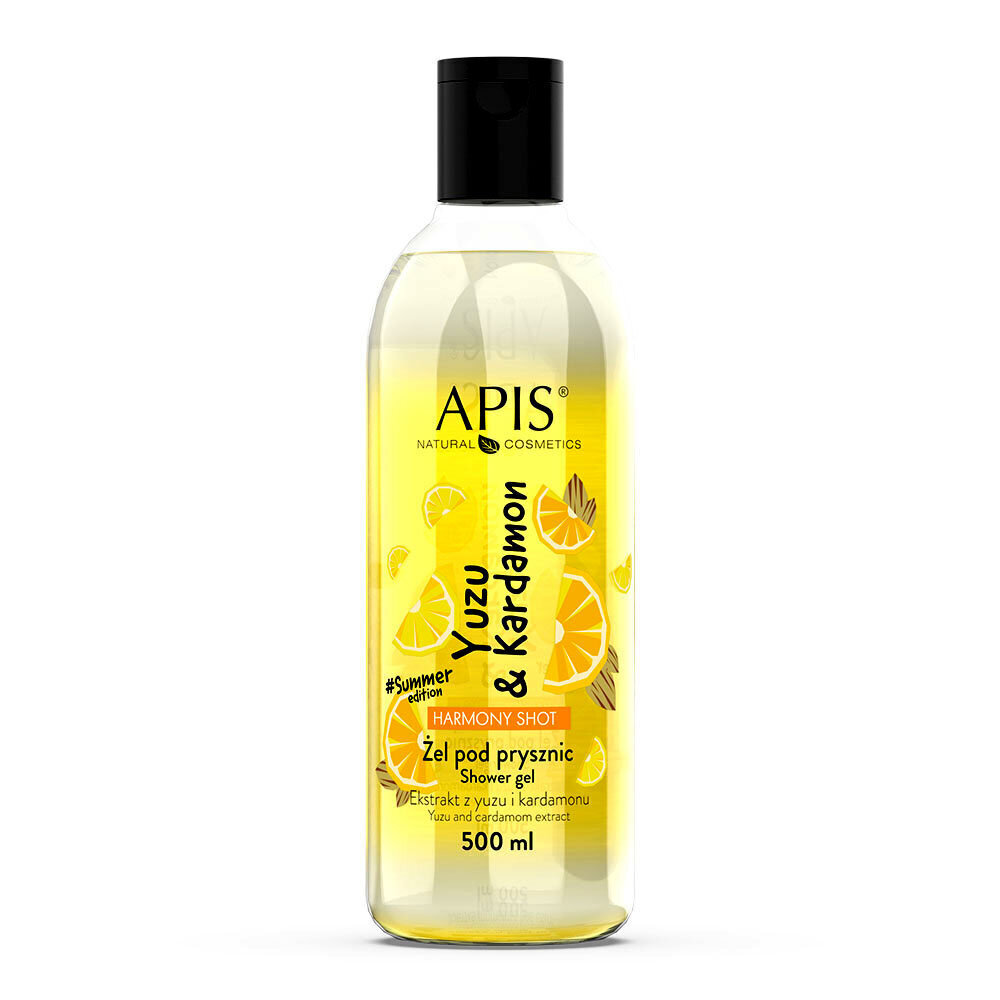 Dušigeel Apis Harmony Shot Yuzu and Cardamom, 500ml hind ja info | Dušigeelid, õlid | kaup24.ee