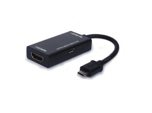 SAVIO ADAPTER MHL MICRO USB 5 PIN MĘSKIE – HDMI A ŻEŃSKIE CL-32 цена и информация | Адаптеры и USB-hub | kaup24.ee