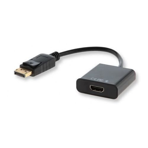 Adapter Savio CL-55 DisplayPorti teisaldamiseks mustale HDMI-le hind ja info | Kaablid ja juhtmed | kaup24.ee