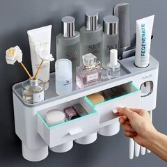 Органайзер для ванной комнаты Leben с дозатором зубной пасты цена и информация | Аксессуары для ванной комнаты | kaup24.ee