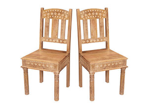 Набор из 2 обеденных стульев Lakadee, коричневый цвет цена и информация | Стулья для кухни и столовой | kaup24.ee