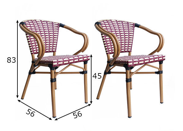 2-välitooli komplekt Sit, erinevat värvi цена и информация | Aiatoolid | kaup24.ee