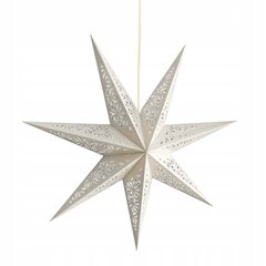 Eraldiseisev valgusti-dekoratsioon Täht, 75cm, hõbedane hind ja info | Jõulukaunistused | kaup24.ee