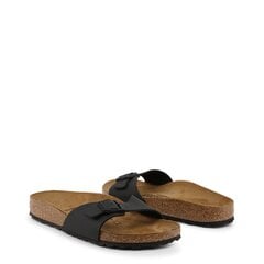 Naiste plätud Birkenstock, must цена и информация | Шлепанцы, тапочки для женщин | kaup24.ee