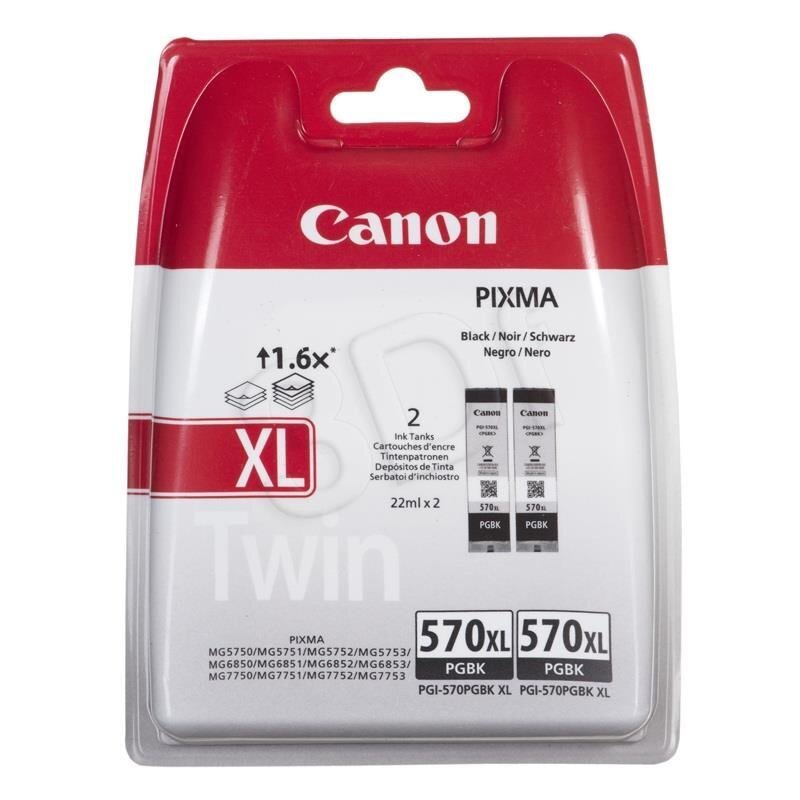 Canon - Tusz PGI-570XL BK TWIN BL SEC 0318C007 hind ja info | Tindiprinteri kassetid | kaup24.ee