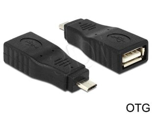 Delock - Adapter USB Micro B(M)- >A(F) OTG цена и информация | Адаптеры и USB-hub | kaup24.ee